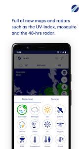Weersverwachting.overwegend bewolkt, 19 °c (voelt als 17.8 °c) en windkracht: Buienradar Weer Apk Mod