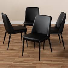 Dario Leather Dining Chair Set Of 4 Faux Leather Dining Chairs Upholstered Dining Chairs Dining Chairs