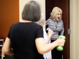 Dolly Parton Exercises At Senior Center Inspiremore