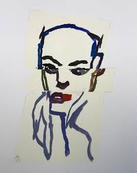 Split personalities. Sort of obvious. #krollrobertsstudio #collageart  #sfmoma #portraits