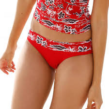 Entre les deux, le cœur des femmes chavire : Bas De Maillot De Bain Rouge 3 Suisses