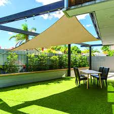 The outdoor sun shade sails provide sun protection, innovative design and value. Outdoor Wind 8x8x8ft Triangle Sun Shade Sail Canopy Water Air Permeable Uv Block Awning For Outdoor Patio Lawn Garden Backyard Beige Buy Online In Aruba At Aruba Desertcart Com Productid 176180070