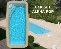 Kleinergarten Gfk Pool Alpha Pop 618x260x150cm In 2020 Kleiner Garten Pool Fertigschwimmbecken