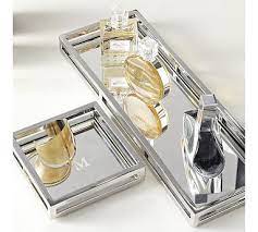 Find luxury home furniture, home accessories, bedding sets, home lights & outdoor furniture at pottery barn kuwait. Brynn Mirrored Trays Mirror Tray Pottery Barn Jewellery Storage