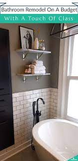 Bathroom Remodeling On A Budget With A Touch Of Class Kukun Bathrooms Remodel Cheap Bathroom Remodel Simple Bathroom Remodel