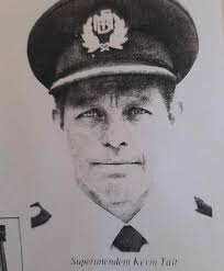 Ron Constant rings the ceremonial bell to honour firefighters who have  passed away during the year. Master of Ceremonies is D/C Dennis Govender.  Firefighters Reunion 2014.