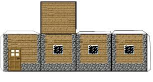 Connect these using straight lines. Minecraft Papercraft House Mindcraft Paper Craft Craft Decoration Ideas Printable Papercrafts Printable Papercrafts