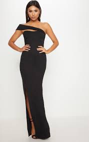 Black Cross Strap Detail Maxi Dress Maxi Dress Award Show Dresses Keyhole Black Dress