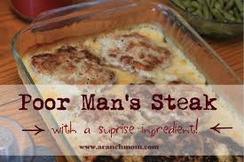 The amish are very frugal and are amazing at being. Poor Man S Steak Recipe Beef Recipes Easy Amish Recipes Recipes