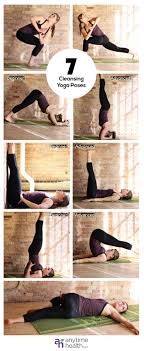 7 Cleansing Yoga Poses To Detoxify Your Bod Post Thanksgiving Or Any Holiday Party Yoga Poses Dolphin Pose Yoga Fitness