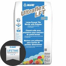 Thinset mortar is used to adhere tiles to a surface, while grout is designed to fill the spaces between tiles once they've been installed. Mapei Ultraflex Lft Gray Large Format Tile Mortar 50lb 951100090 Floor And Decor