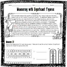This video contains plenty of notes, examples, and practice problems with answers / solutions that can help you to complete your next worksheet assignment or and division of sig figs 8. Measuring With Significant Figures Worksheet By Adventures In Science