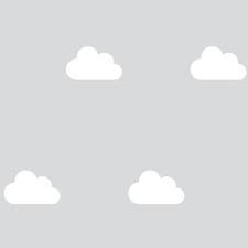 The wipeable surface is designed with a cloud and sweet dreams transform children's bedrooms and nurseries with this dreamy wallpaper; Clouds Childrens Wallpaper In Grey White I Love Wallpaper