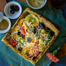 Roasted Vegetable Puff Pastry Pizza Cooking For Two