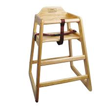 Winco Chh 101 Unassembled Wooden High Chair Natural In 2020 Wooden High Chairs Best High Chairs Diy Home Accessories