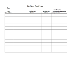 40 simple food diary templates food log examples. Free 16 Sample Printable Food Log Templates In Pdf Ms Word Apple Pages