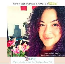 Nuestra presidenta, la Lcda. Adi Martínez Román estaré en IG live este  martes, 24 de noviembre a las 8:00pm con @gentedelencanto