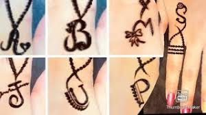 Scatter the letters of his name by guiding your henna artist so he . Free Mehndi Design Letter Z Watch Online Khatrimaza
