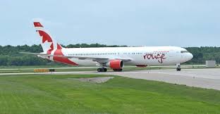 The cabin baggage allowance provided by this airline is 7 kg and maximum size of 55 cm x 23 cm x 40 cm. Pictures Air Canada Rouge 767 300er Arrives In Mirabel With New Livery News Flight Global