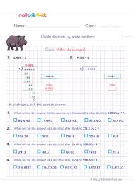 6th grade multiplication decimals worksheets. Multiplying And Dividing Decimals Worksheets 6th Grade Pdf Math Skills For Kids