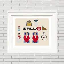 Super mario cross stitch pattern featuring princess peach animation cartoons couples females gaming males pc games princess super mario video this is one of our free super mario cross stitch designs. Wall E Cross Stitch Pattern Pixar Stitch Pattern Cute Cross Etsy Cross Stitch Cross Stitch Patterns Disney Cross Stitch