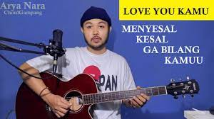Chord Gampang Menyesal Kesal Ga Bilang Sayang Love You Kamu Blink Arya Nara Tutorial Gitar Youtube