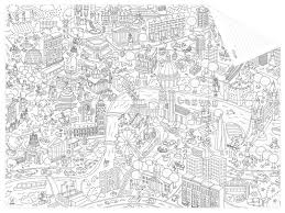 Omy giant coloring poster map, san francisco discover and color this giant map like you have never seen. Omy Pocket Map My London Kaufhaus Im Ort