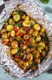 Southwest Grilled Potatoes In Foil The Suburban Soapbox Recipe Grilled Potatoes Foil Potatoes On Grill Summer Grilling Recipes