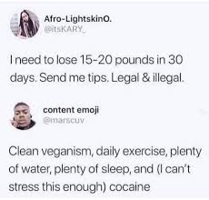 How much weight can you lose in 20 days. Request How Much Cocaine Is Needed To Lose 20 Pounds In 30 Days Assuming The Tdee Is 1200kcal Theydidthemath