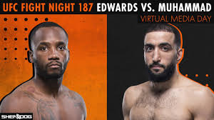 5th rnd, 5:00 (unanimous decision) results: Ufc Fight Night 187 Edwards Vs Muhammad Virtual Media Day Live Stream Pre Fight Interviews Youtube