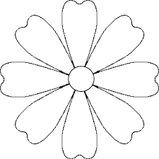 Glue the edge of petal #1 to the folded part of the wire. Flower Petal Patterns