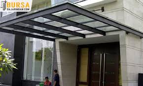 Contoh produk kanopi baja ringan seperti gambar berikut 200 Model Kanopi Baja Ringan Tanpa Tiang Minimalis 2021