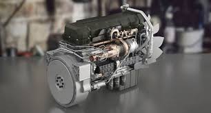 Semi Truck Turbo Diesel Engine 3d Model In 2020 Diesel Engine Turbo Small Diesel Generator