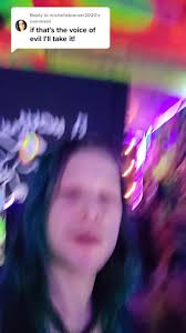 Psychedelic Dance Video with Green Hair and Neon Lights