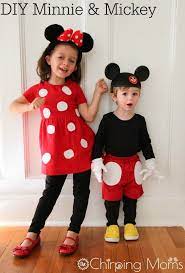 15 Easy Diy Halloween Costumes For Babies And Kids Mickey And Minnie Costumes Minnie Costume Diy Mickey Mouse Costume