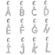 When i created uppercase i earlier this year, i thought it ended up looking more like a lower case i, so i did a little . 100 Authentic 925 Sterling Silver Alphabet A Z Letter Charms Beads Fit Original Bracelet Necklace Diy Jewelry Making Beads Aliexpress