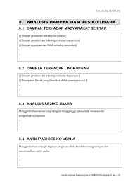 Contoh Proposal Usaha Atau Rencana Bisnis Proposal