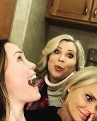 Amanda. Sharon. Carlene. These #GCBs are back together again 👛💍👠  #BuckWild #GCB #GCBreunion