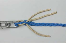 Tutorial On Chain Splice Tying Chain Bowline Knot Rope Knots