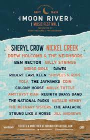 Moon River Festival Reveals 2020 Lineup Sheryl Crow Nickel Creek Dawes Yola Billy Strings And More