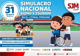 El segundo simulacro nacional por sismo seguido de tsunami tendrá lugar el viernes 12 de octubre, a las 8:00 p.m. Participa Del Simulacro Nacional De Sismo Y Tsunami Municipalidad De San Juan De Miraflores
