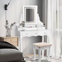 Cleverly, it also has an overflow to protect from overfilling. Lucite Vanity Table Wayfair