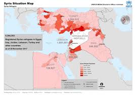 Syria Situation Map Syrian Refugees As Of 20 Nov 2017