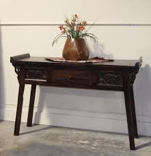 Carved Bali Style Teak Console Table Gado Gado Balinese Decor Indonesian Decor Indonesian Furniture