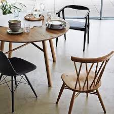My dad had built a round kitchen table for the house, but it was a bit too massive for my liking, and didn't leave much room for the knees. Round Wooden Dining Tables For Small Rooms Round Wood Dining Table Round Wooden Dining Table Natural Dining Room