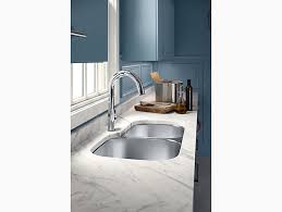 Brass kitchen faucet,chrome deck mounted pullout spray contemporary kitchen taps with hot and cold switch. Sensate Touchless Pull Down Kitchen Sink Faucet K 72218 Kohler Kohler