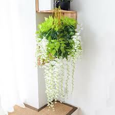 See more ideas about hanging flower baskets, planting flowers, container gardening. 12pcs Hanging Artificial Silk Wisteria Fake Garden Flowers Plants Vines Decor Floral Decor Patterer Home Garden