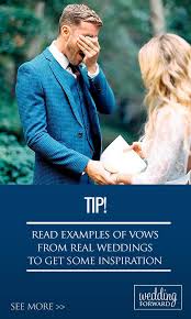The groom can read through some of these sample vows to gain inspiration and select the best wording. 45 Real Wedding Vows Examples To Steal The Best Quotes Real Wedding Vows Personal Wedding Vows Wedding Vows Examples