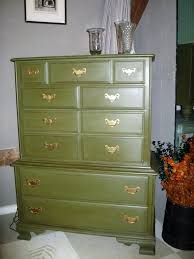 Tall Cherry Chest Painted In Olive Chalk Paint By Annie Sloan Chalk Paint Furniture Painted Furniture Furniture