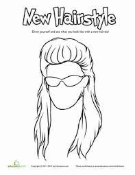 Hairstyle Coloring Cool Guy Mullet Worksheet Education Com Hair Color Cool Coloring Pages Coloring Pages